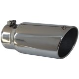 MBRP Universal Tip 5 O.D. Angled Rolled End 4 inlet 12 length thumbnail 3