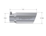 MBRP Universal Tip 5 O.D. Angled Rolled End 4 inlet 12 length thumbnail 4