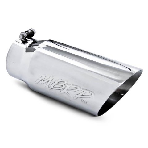 MBRP Universal Tip 5 O.D. Dual Wall Angled 4 inlet 12 length thumbnail 3