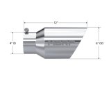 MBRP Universal Tip 6 O.D. Dual Wall Angled 4 inlet 12 length thumbnail 5