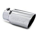 MBRP Universal Tip 6 O.D. Angled Rolled End 4 inlet 12 length thumbnail 1
