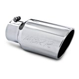 MBRP Universal Tip 6 O.D. Angled Rolled End 4 inlet 12 length thumbnail 2