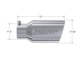 MBRP Universal Tip 6 O.D. Angled Rolled End 4 inlet 12 length thumbnail 5