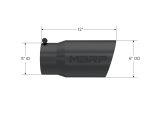 MBRP Universal Tip 6 O.D. Dual Wall Angled 5 inlet 12 length - Black Finish thumbnail 4