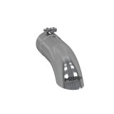 MBRP Universal Tip 3.5in O.D. Turn Down 3.5in inlet 12 length thumbnail 2