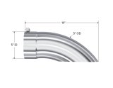 MBRP Universal Tip 5 O.D. Turn Down 5 inlet 14 length thumbnail 5