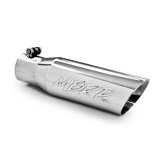MBRP Universal Tip 3in O.D. Dual Wall Angled 2 inlet 12 length thumbnail 1