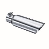 MBRP Universal Tip 3in O.D. Dual Wall Angled 2 inlet 12 length thumbnail 3
