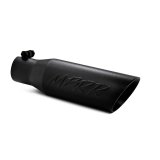 MBRP Universal Tip 3.5 O.D. Dual Wall Angled 2.5 inlet 12 length - Black Finish thumbnail 1