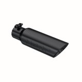 MBRP Universal Tip 3.5 O.D. Dual Wall Angled 2.5 inlet 12 length - Black Finish thumbnail 3