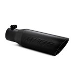 MBRP Universal Tip 3.5 O.D. Dual Wall Angled 2.5 inlet 12 length - Black Finish thumbnail 4