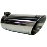 MBRP Universal Tip 3in O.D. Dual Wall Angled 4 inlet 10 length thumbnail 1