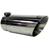 MBRP Universal Tip 3in O.D. Dual Wall Angled 4 inlet 10 length thumbnail 4