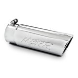 MBRP Universal Tip 4in O.D. Angled Rolled End 3.5in inlet 10 length thumbnail 1