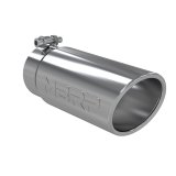 MBRP Universal Tip 4in O.D. Angled Rolled End 3.5in inlet 10 length thumbnail 2