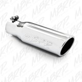 MBRP Universal Tip 3in O.D. Angled Rolled End 2 inlet 10 length thumbnail 3