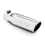 MBRP Universal Tip 3in O.D. Angled Rolled End 2 inlet 10 length thumbnail 4