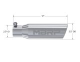MBRP Universal Tip 3in O.D. Angled Rolled End 2 inlet 10 length thumbnail 5
