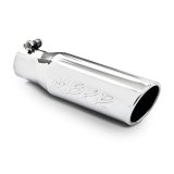 MBRP Universal Tip 3in O.D. Angled Rolled End 2 inlet 10 length thumbnail 8