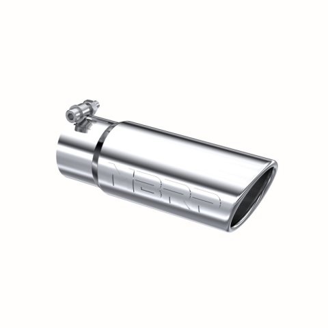 MBRP Universal Tip 3in O.D. Angled Rolled End 3 inlet 10 length thumbnail 4