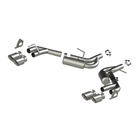 MBRP 16-19 Chevrolet Camaro V6 2.5in T304 NPP Dual Axle Back Exhaust w/ 4in Quad Dual Wall Tips thumbnail 1