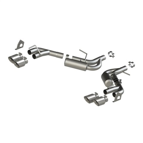 MBRP 16-19 Chevrolet Camaro V6 2.5in T304 NPP Dual Axle Back Exhaust w/ 4in Quad Dual Wall Tips thumbnail 3