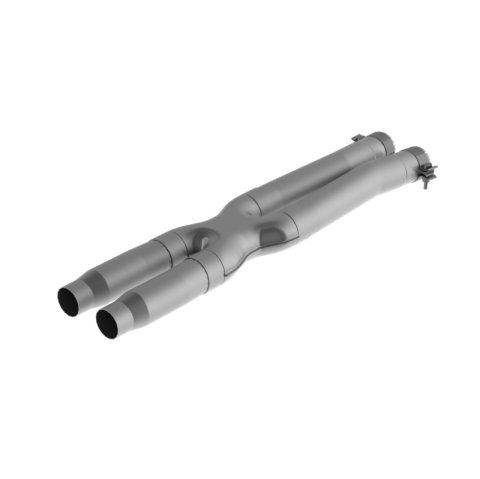 MBRP 16-19 Ford Mustang GT350 3in Resonator Delete X-Pipe - T409 thumbnail 3