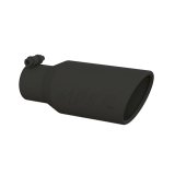 MBRP Universal Angled Rolled End Tip 4in OD / 2-3/4in Inlet / 10in Length - Black thumbnail 1