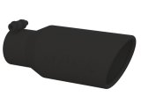 MBRP Universal Angled Rolled End Tip 4in OD / 2-3/4in Inlet / 10in Length - Black thumbnail 3