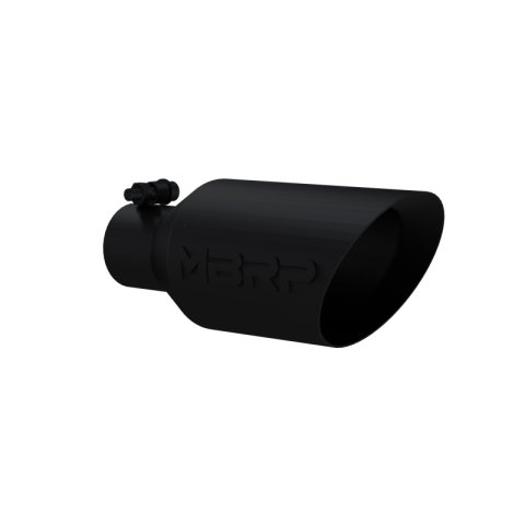 MBRP Universal Dual Wall Angle Rolled End Tip 4-1/2in OD / 2-1/2in Inlet / 11in Length - Black thumbnail 3