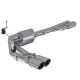 MBRP 2019+ Chevrolet Silverado 1500 4.5L/5.3L Pre-Axle Dual Side Exit w/ 4in OD Tip- T304 thumbnail 2