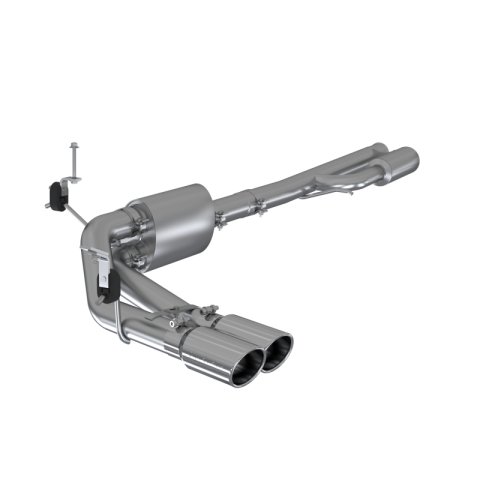 MBRP 2019+ Chevrolet Silverado 1500 4.5L/5.3L Pre-Axle Dual Side Exit w/ 4in OD Tip - AL thumbnail 1