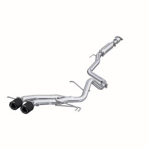 MBRP 13-18 Hyundai Veloster Turbo Dual Exit T409 2 1/2in Cat Back w/ Carbon Fiber Tips thumbnail 2