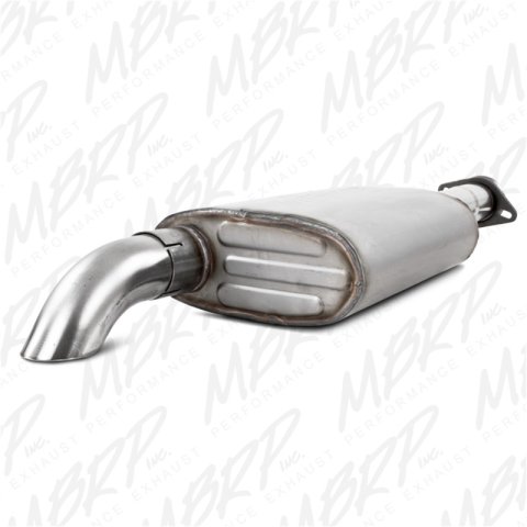 MBRP 00-06 Jeep Wrangler (TJ) Inline-4 2.5L Inline-6 4.0L Cat Back Single Off-Road Turn Down T409 Ex thumbnail 2