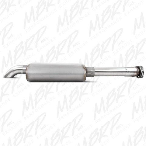 MBRP 00-06 Jeep Wrangler (TJ) Inline-4 2.5L Inline-6 4.0L Cat Back Single Off-Road Turn Down T409 Ex thumbnail 5