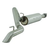 MBRP 04-06 Jeep Wrangler (TJ) Unlimited 4 0L I-6 Cat Back Single T409 Exhaust thumbnail 1