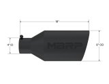 MBRP Universal Tip 8in O.D. Rolled End 4in inlet 18in length Black thumbnail 5