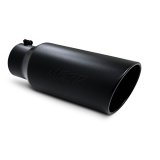 MBRP Universal Tip 7in O.D. Rolled End 5in inlet 18in length Black thumbnail 4