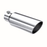 MBRP Universal Tip 6in OD Rolled End 4in Inlet 18in Length T304 thumbnail 3
