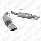 MBRP 05-10 Ford Mustang GT 5.0/Shelby GT500 Dual Mufflers Axle Back Split Rear AL thumbnail 1