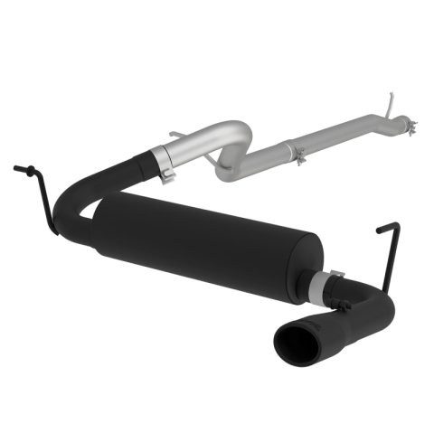 MBRP 12 Jeep Wrangler/ Rubicon 3.6L Cat Back Single Rear Exit Black Exhaust thumbnail 2