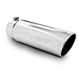 MBRP Universal Tip 6in OD Angled Rolled End 5in Inlet 18in Length T304 Exhaust thumbnail 4