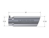 MBRP Universal Tip 6in OD Angled Rolled End 5in Inlet 18in Length T304 Exhaust thumbnail 5