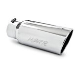 MBRP Universal Tip 7in O.D. Rolled End 5in inlet 18in length - T304 (SINGLE TIP) thumbnail 2