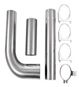 MBRP Universal Full Size Pickup Single Stack 5in Kit AL thumbnail 5