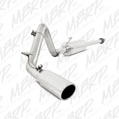 MBRP 05-13 Toyota Tacoma 4.0L EC/CC Cat Back Single Exit Aluminized Exhaust thumbnail 1