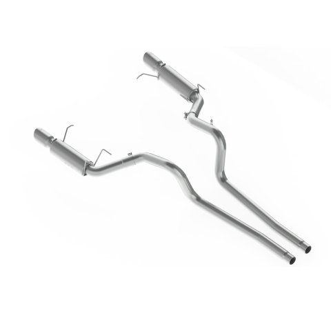 MBRP 11-14 Ford Mustang GT 5.0L Dual Split Rear Race Version T409 3in Cat Back Exhaust System thumbnail 1