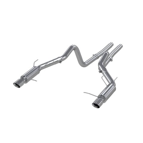 MBRP 11-14 Ford Mustang GT 5.0L Dual Split Rear Race Version T409 3in Cat Back Exhaust System thumbnail 4