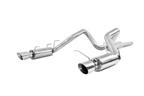 MBRP 11-14 Ford Mustang GT 5.0L Dual Split Rear Race Version T409 3in Cat Back Exhaust System thumbnail 5