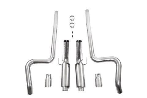 MBRP 11-14 Ford Mustang GT 5.0L Dual Split Rear Race Version T409 3in Cat Back Exhaust System thumbnail 7